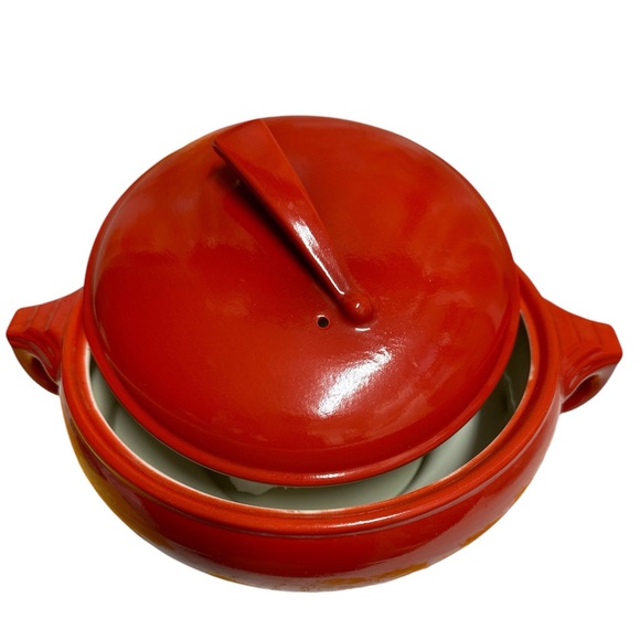 MCM HALL’S Red Sundial Casserole Covered Superior Quality Kitchenware Vintage ❤️ - Picture 8 of 10